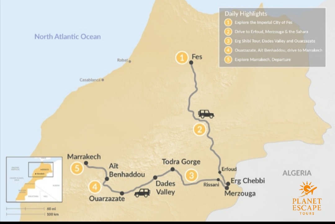 Fes, Sahara Desert & Marrakesh - 5 Days